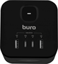 Сетевой разветвитель Buro BU-PW3UC-Plus-B 222049