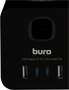 Сетевой удлинитель Buro BU-PTE4.1UC-B 222050