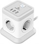 Сетевой фильтр Cablexpert Cube CUBE-4-СU3-W 222091