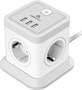 Сетевой фильтр Cablexpert Tower TWR-4-U3-W-3 222093