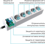 Сетевой фильтр AGNI TP-FD5E-3m-White 222172