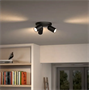 Светильник Philips PONGEE plate/spiral black 3xNW 230V 204873