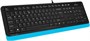 Клавиатура A4Tech Fstyler FK10 Black/Blue 233618