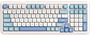 Клавиатура MCHOSE K99 V2 Wireless Sky Blue 233935