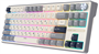 Клавиатура Royal Kludge R87 Pro Half Grey (Cream Switch) 234101