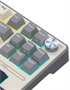 Клавиатура Royal Kludge R87 Pro Half Grey (Cream Switch) 234101