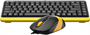 Клавиатура + мышь A4Tech Fstyler F1110 Bumblebee 234261