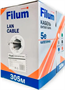 Бухта Filum FL-PF-5E-UUTP4-24AWG-LSZH-305-GY, 305м 242145