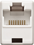 Проходной адаптер ExeGate CP45-C5 RJ45-RJ45, 100 шт. 242862