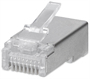 Коннектор RJ-45 Cabeus 8P8C-SH-FC, 100 шт. 242874