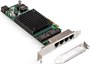 Сетевая карта ExeGate EXE-I350-T4V2-PoE 244912