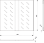 Полка для шкафа/стойки Cabeus SH-J018-FC-800m-100KG 246646